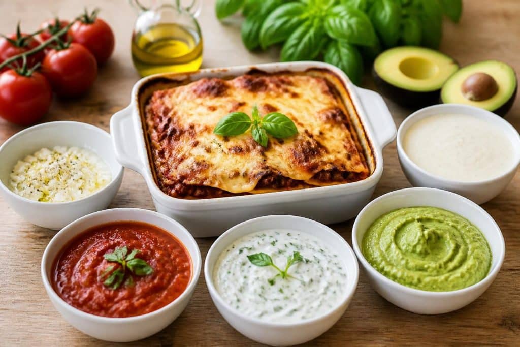 découvrez des alternatives simples et légères à la béchamel pour vos lasagnes. des recettes saines et savoureuses pour varier les plaisirs tout en gardant une texture crémeuse.