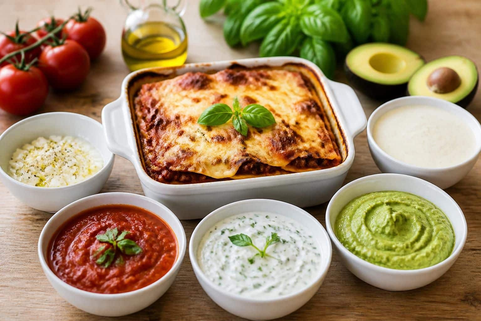découvrez des alternatives simples et légères à la béchamel pour vos lasagnes. des recettes saines et savoureuses pour varier les plaisirs tout en gardant une texture crémeuse.