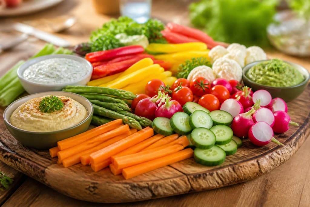 découvrez des idées originales et colorées pour votre plateau de crudités, accompagnées de recettes faciles à réaliser pour des apéritifs sains et gourmands.