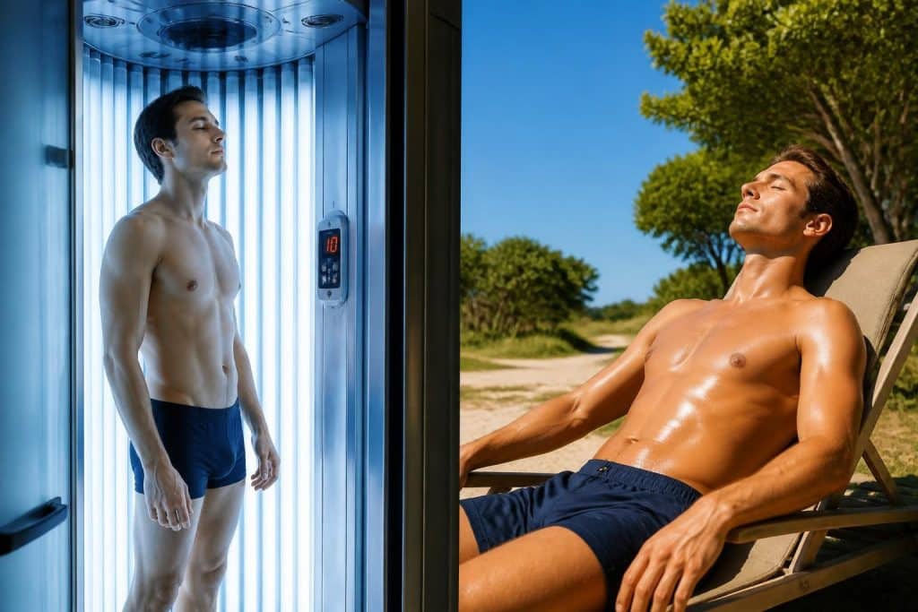 découvrez combien de temps d'exposition au soleil correspond à 10 minutes d'uv en cabine et les conseils pour une bronzette sécurisée.
