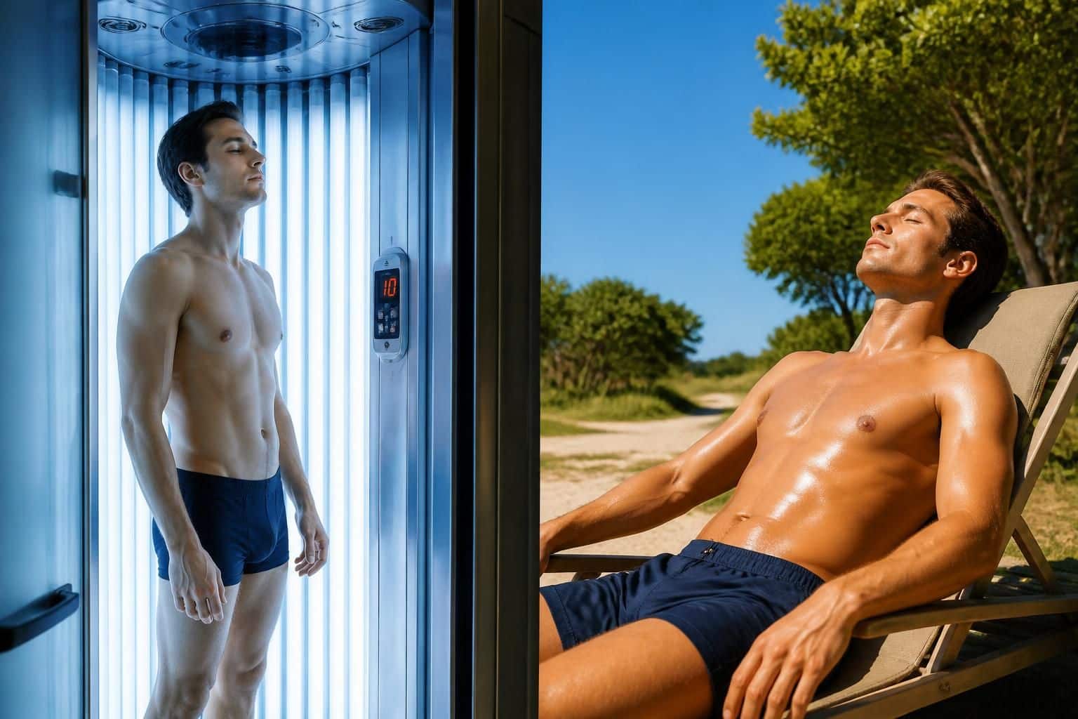 découvrez combien de temps d'exposition au soleil correspond à 10 minutes d'uv en cabine et les conseils pour une bronzette sécurisée.